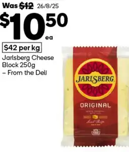 Woolworths Jarlsberg Cheese Block offer