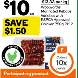 Woolworths Woolworths Marinated Kebabs offer