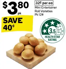 Woolworths Mini Entertainer Roll offer