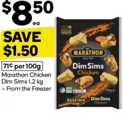 Woolworths Marathon Chicken Dim Sims offer