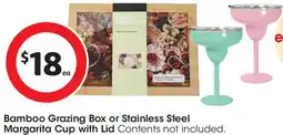 Coles Bamboo Grazing Box or Stainless Steel Margarita Cup with Lid offer