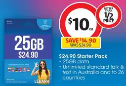 Coles $24.90 Starter Pack offer