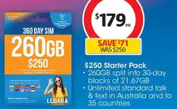 Coles $250 Starter Pack offer