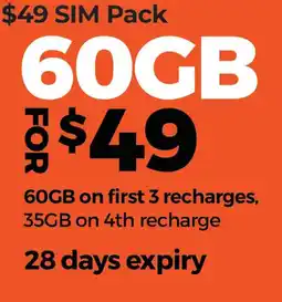 Coles 60GB offer