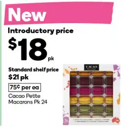 Woolworths Cacao Petite Macarons offer