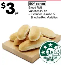 Woolworths Bread Roll Varieties offer