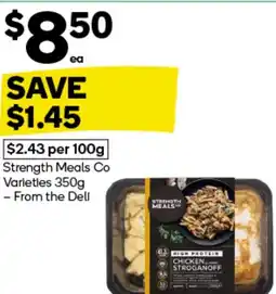 Woolworths Strength Meals Co Varieties offer