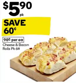 Woolworths Cheese & Bacon Rolls offer