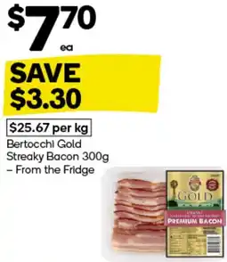 Woolworths Bertocchi Gold Streaky Bacon offer
