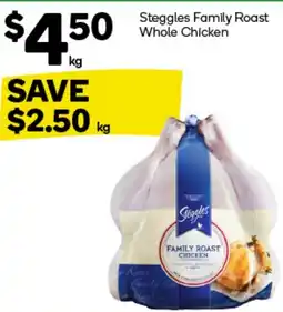 Woolworths Steggles Family Roast Whole Chicken offer