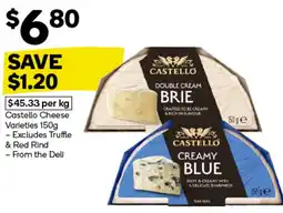 Woolworths Castello Cheese Varieties offer