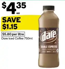 Woolworths Dare Iced Coffee offer