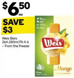 Woolworths Weis Bars offer