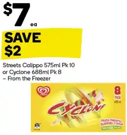 Woolworths Streets Calippo offer