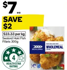 Woolworths Sealord Hoki Fish Fillets offer