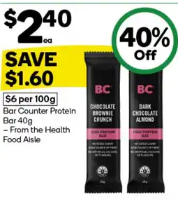 Woolworths Bar Counter Protein Bar offer