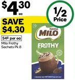Woolworths Milo Frothy offer