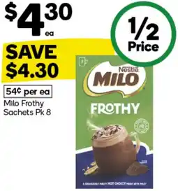 Woolworths Milo Frothy offer