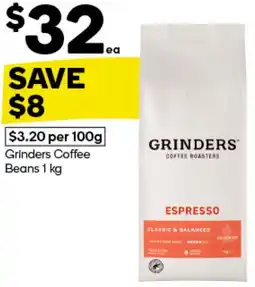 Woolworths Grinders Coffee Beans offer
