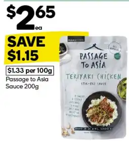 Woolworths Passage to Asia Sauce offer