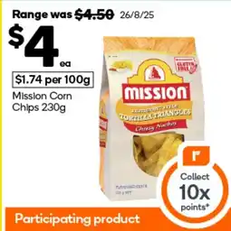 Woolworths Mission Corn Chips offer