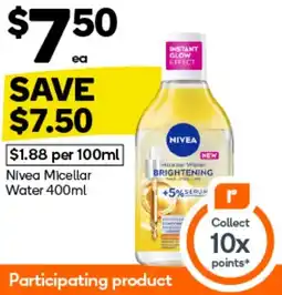 Woolworths Nivea Micellar Water offer