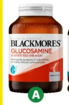 Woolworths A Blackmores Glucosamine Sulfate 1500 Tablets offer