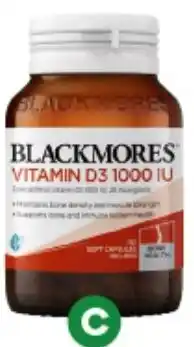 Woolworths C Blackmores Vitamin D3 1000IU Tablets offer