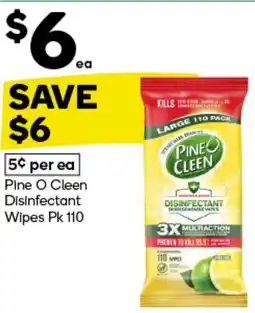 Woolworths Pine O Cleen Disinfectant Wipes offer