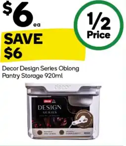Woolworths Decor Design Series Oblong Pantry Storage offer