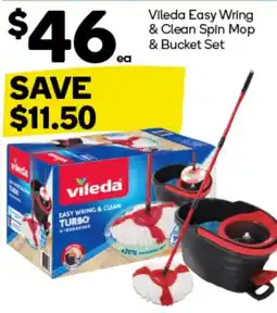 Woolworths Vileda Easy Wring & Clean Spin Mop & Bucket Set offer