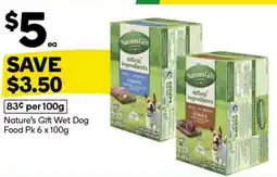 Woolworths Nature's Gift Wet Dog Food offer
