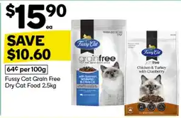 Woolworths Fussy Cat Grain Free Dry Cat Food offer