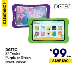 Woolworths DGTEC 8" Tablet Purple or Green offer