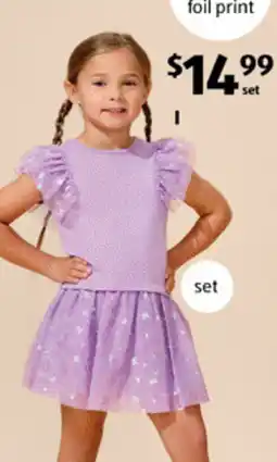 ALDI Children's Top and Skirt Set offer