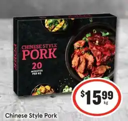 IGA Chinese style pork offer