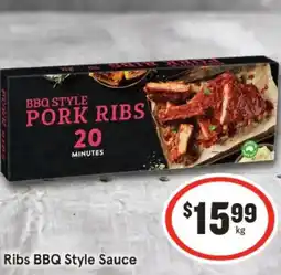 IGA Ribs bbq style sauce offer
