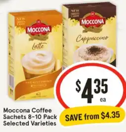 IGA Moccona coffee sachets 8-10 offer
