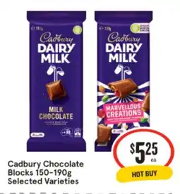 IGA Cadbury Chocolate Blocks offer