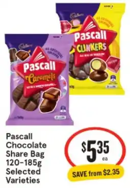 IGA Pascall chocolate share bag offer