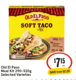 IGA Old el paso meal kit offer