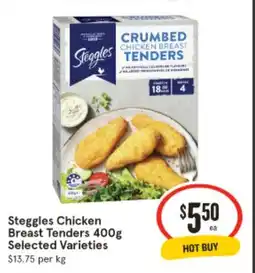 IGA Steggles chicken breast tenders offer