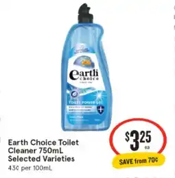 IGA Earth Choice Toilet Cleaner offer