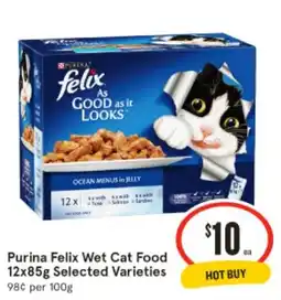 IGA Purina felix wet cat food offer