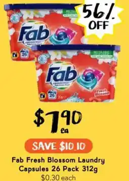 Drakes Fab Fresh Blossom Laundry Capsules offer