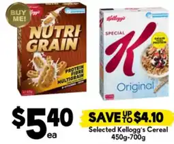 Drakes Selected kellogg's cereal offer