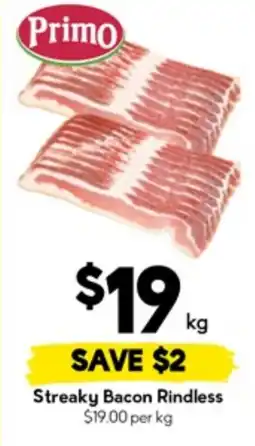Drakes Streaky Bacon Rindless offer