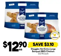 Drakes Steggles Hot Extra Large Banquet BBQ Chicken offer