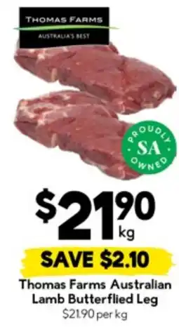 Drakes Thomas Farms Australian Lamb Butterflied Leg offer