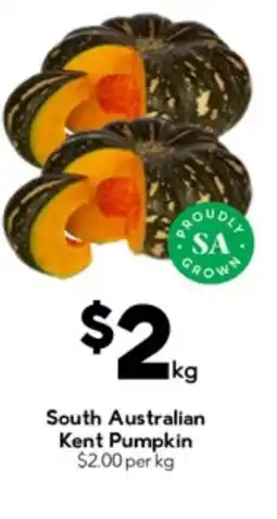 Drakes South australian kent pumpkin offer